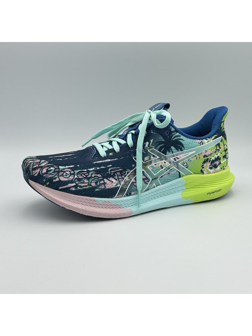 ASICS Noosa TRI 14 Running Sneakers Women's Size 9 Green Athletic Shoes 1012B208